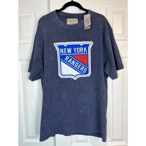 Calhoun New York Rangers T-Shirt Men's XXL Applique Navy Blue Short Sleeve NWT
